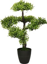 H&S Collection Kunstplant Bonsai boompje in pot - Type Kyoto light - Japans decoratie - 40 x 34 x 50 cm