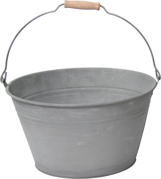 Sunnydays /plantenpot - zink - jadegroen - D19 x H16 cm | Fun en Feest