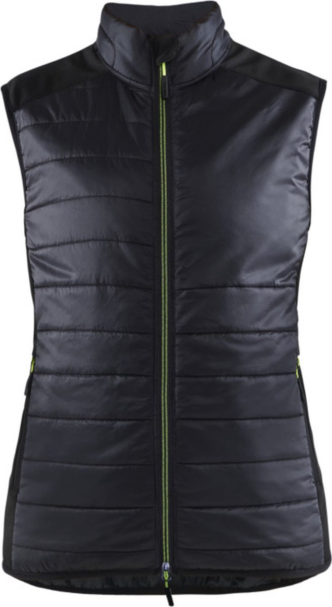 Blaklader Dames bodywarmer gevoerd 3864-2030 - Zwart/High Vis Geel - XL