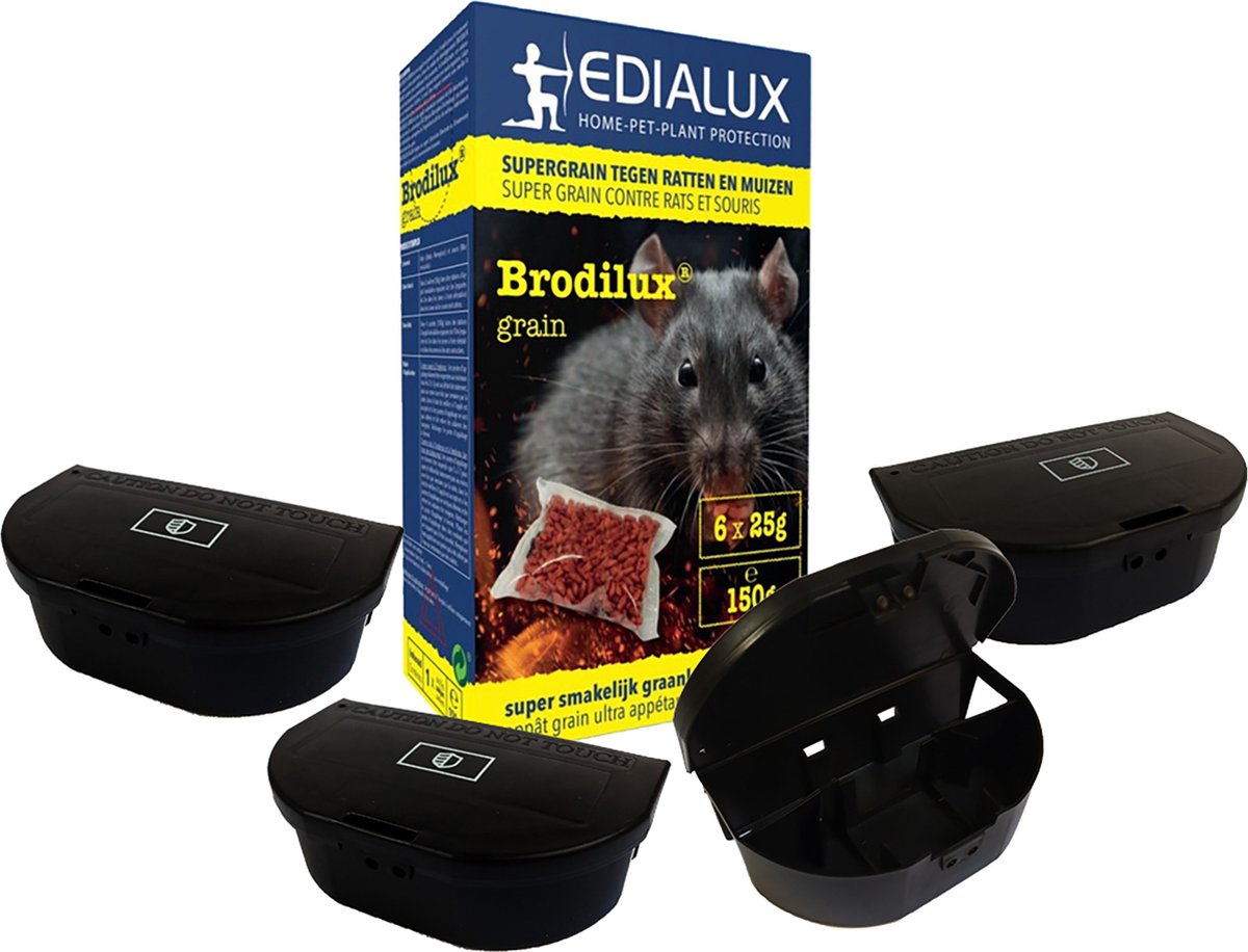 Brodilux Grain – produit anti-rats, souris et mulots très efficace