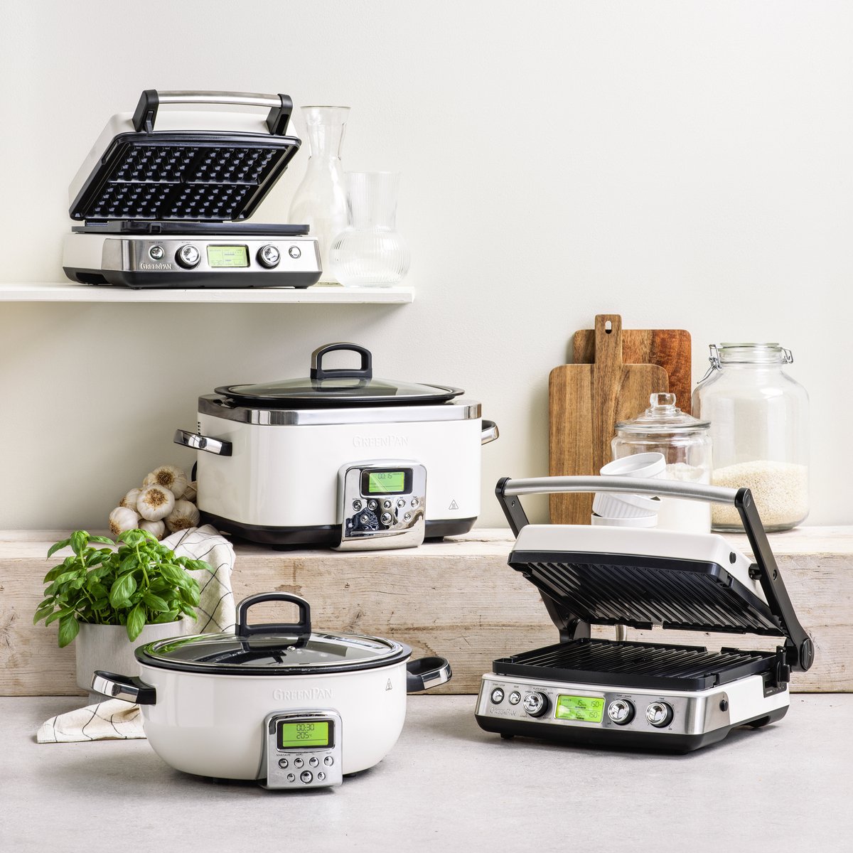 Afbeelding 3 van GreenPan Elite Slowcooker Stainless Steel 6L - PFAS-vrij