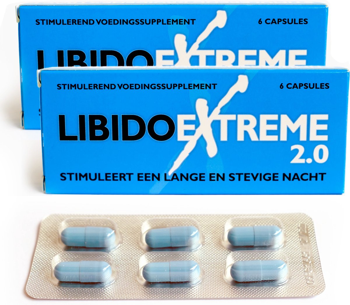 Libido Extreme 2.0 voordeel verpakking - 12 Erectiepillen voor mannen - Nieuwe en verbeterde versie #1 Erectiepil in Nederland - Discreet geleverd. - Alternatief voor: Viagra, Levitra, Cialis, Forte, Kamagra en Performance.