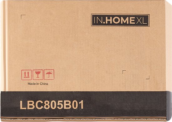 IN.HOMEXL  Dixon Keukentrolley Metaal - Opbergtrolley 3 etages - Serveerwagen - Serveerwagen keuken - Kantoor - Badkamer - Zwart - 41 x 32.5 x 67 cm
