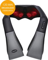 Shiatsu Massagekussen Draadloos - Elektrisch Nekmassage Apparaat - Massage Apparaten - Nek en Schouder Massage Apparaat - Massageapparaten met Infrarood Verwarming