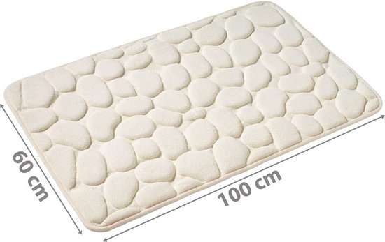 WENKO Badmat Mona, trendy badmat in gebreid motief van WENKO Badmat Mona, trendy badmat in gebreid motief van