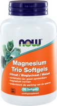 Now Foods Magnesium Trio Softgels - Mineralen / Magnesium - 133 mg - 100 Softgels - 1 Pot