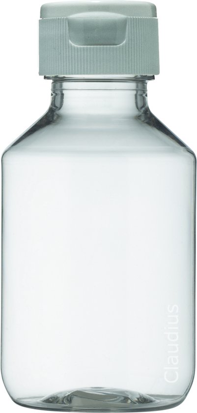 Flacon plastique vide 100 ml PET transparent - avec bouchon flip