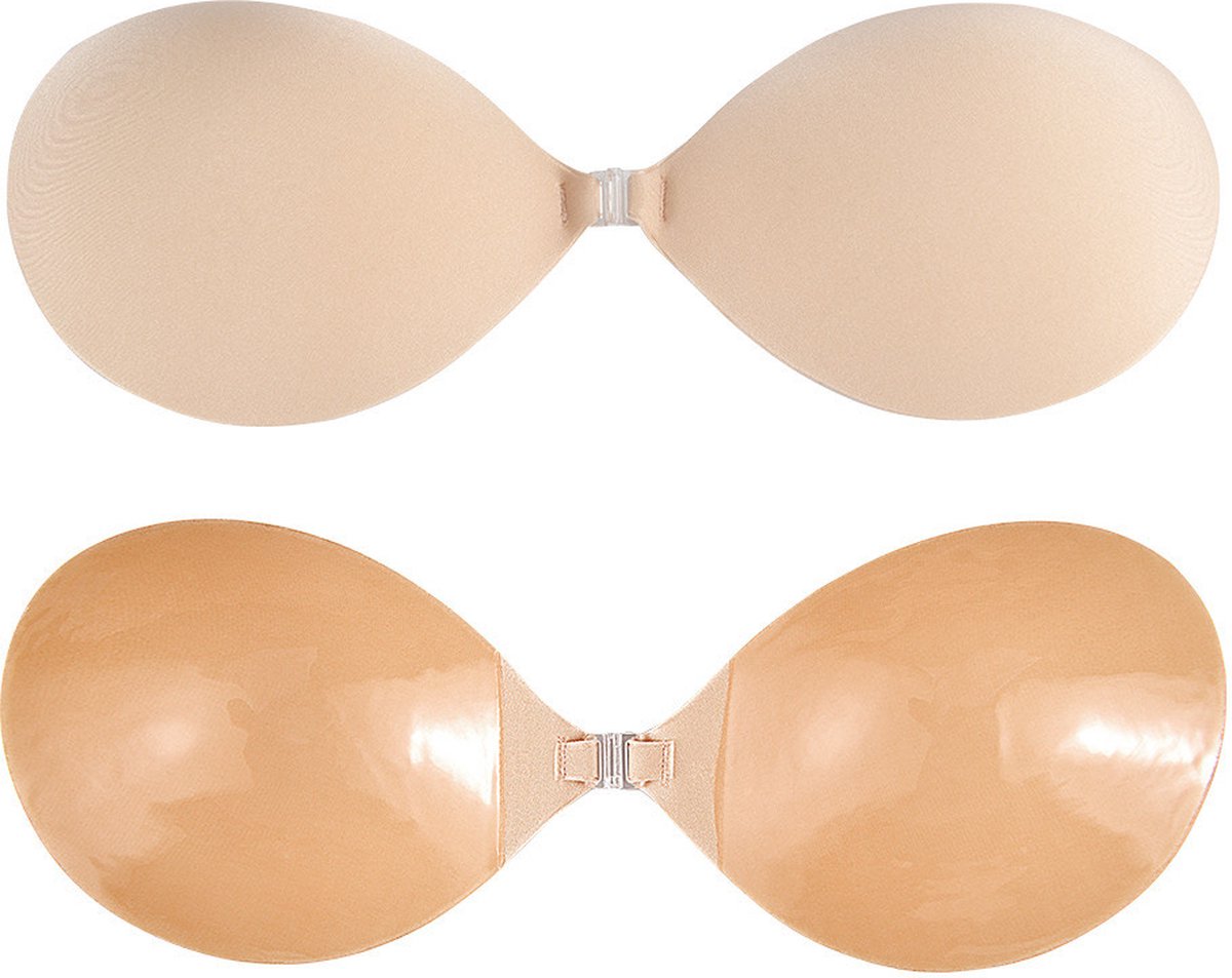 Phannie Strapless Push Up Plak BH Met Clipsluiting En 1 Paar Tepelcovers -  Cup B 