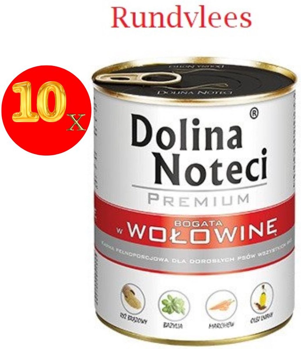 Dolina Noteci Serie - Hondenvoer - Premium - 800g - Graanvrij - Rijk aan Runder