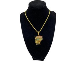 Dexters Laboratorium, Dexter’s Laboratory, Ketting, Hanger, Chain, Dee Dee, Goudkleurig