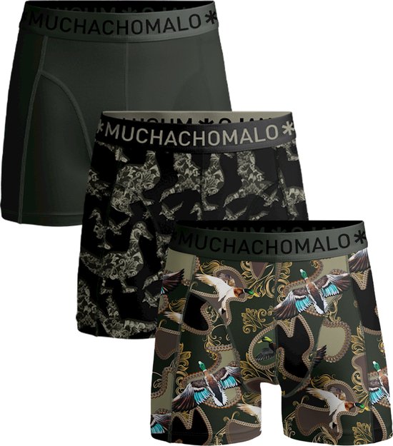 Muchachomalo Heren Boxershorts - 3 Pack - Maat M - Mannen Onderbroeken