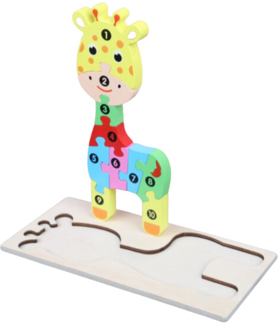 Eramic - Houten Giraffe - Gratis Verzending - 3D Educatief... | bol.com
