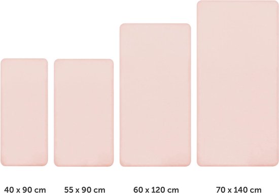 Hoeslaken JETTE jersey 60x120x15 wit