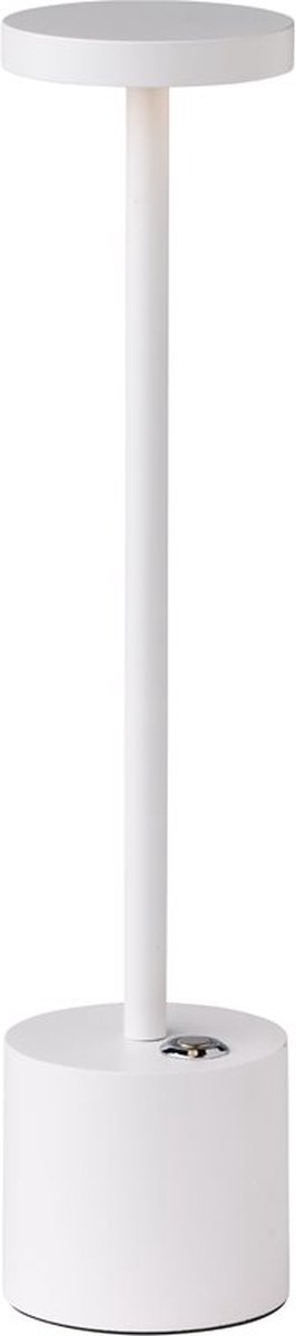 à Table Delft Tafellamp - LED Licht - voor Binnen en Buiten - Woonkamer - Slaapkamer - Tuin - Oplaadbaar - USB - 35 cm - Wit