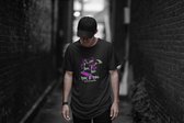 Rick & Rich - T-Shirt Skating Death Eater - T-Shirt Skatewear - T-Shirt Skateboarding - Zwart Shirt - T-shirt met opdruk - Shirt met ronde hals - T-shirt Cartoon - T-shirt Man - T-shirt met ronde hals - T-shirt maat XL