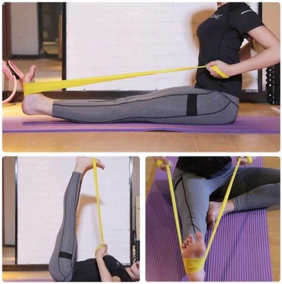 Akyol - Weerstand Band - Lengte 1,5 meter - sporten - Thuis sporten- yoga - yoga band -sportband -yoga elastiek band