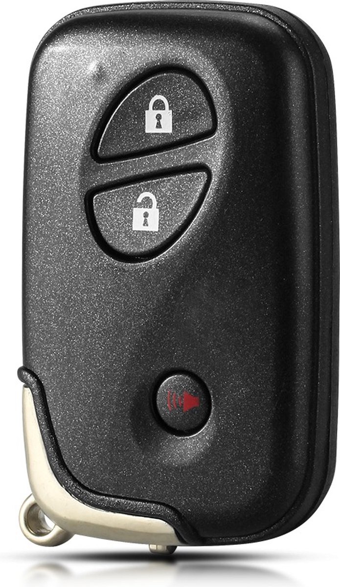 XEOD Autosleutelbehuizing - sleutelbehuizing auto - sleutel - Autosleutel geschikt voor: Lexus 3 Knops smart sleutel