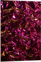 Acrylglas - Foto van Patroon met Roze Folie - 70x105 cm Foto op Acrylglas (Wanddecoratie op Acrylaat)