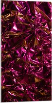 Acrylglas - Foto van Patroon met Roze Folie - 50x100 cm Foto op Acrylglas (Wanddecoratie op Acrylaat)