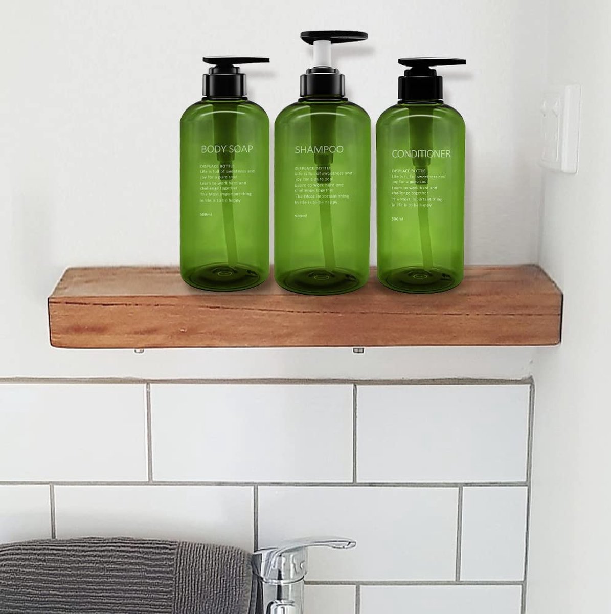 OLLIES Zeepdispenser voor aanrecht en badkamer - 17oz met