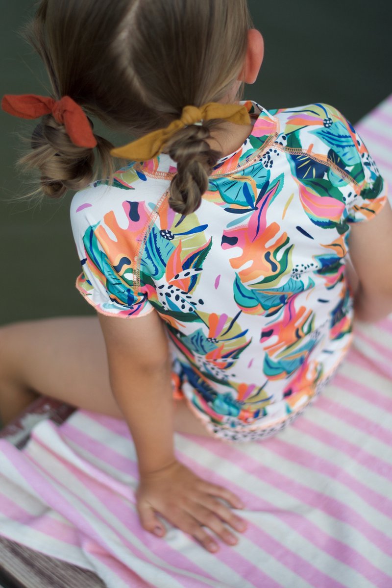 Ducksday - UV shirt - Zwemset - omkeerbare bikinibroek - voor meisjes - UPF 50+ - Tweedelig - sneldrogend - Moana — afbeelding 8