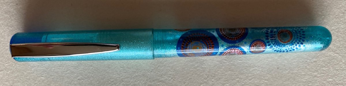 Inoxcrom – vulpen – turkoois glitter