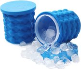 siliconen ijsblokjes maker met deksel-IJsemmer/bierkoeler-blauw