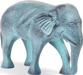 Benoa Irving Statue Elephant Patine Blue 22 cm