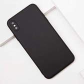 iPhone X / XS mat zwart siliconen hoesje / achterkant / Back Cover TPU – 1,5 mm / met camera bescherming