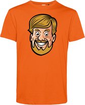T-shirt Willy Dessin Animé | Vêtement pour fête du roi | tee-shirt orange | Orange | taille XXL