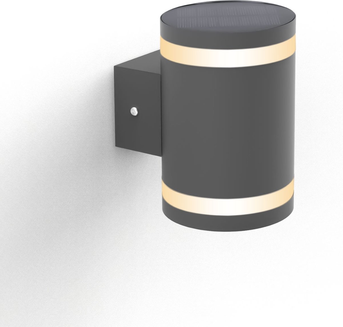 FlinQ Dusk - Solar Wandlamp - Solar Tuinverlichting - Zonne-energie - Bewegingssensor - Zwart