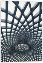 PVC Schuimplaat- Abstract Kunstwerk met Vakken - 60x90 cm Foto op PVC Schuimplaat