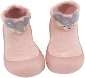 Chaussons bébé antidérapants - Chaussons chaussettes - Premières chaussures de marche Bébé- Slofje - rose clair pointure 18/19