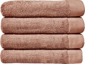 HOOMstyle Handdoeken Set Avenue - 60x110cm - 4 stuks - Hotelkwaliteit - 100% Katoen 650gr - Terra