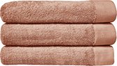 Bol.com HOOMstyle Handdoeken Set - 70x140cm - 3 stuks - Hotelkwaliteit - 100% Katoen 650gr - Terra aanbieding