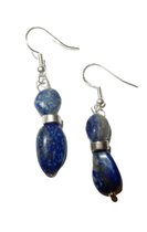 Zilveren Oorhangers Lapis Lazuli