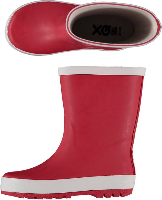 XQ - Bottes de pluie pour femmes Enfants - Caoutchouc - Rouge - Unisexe