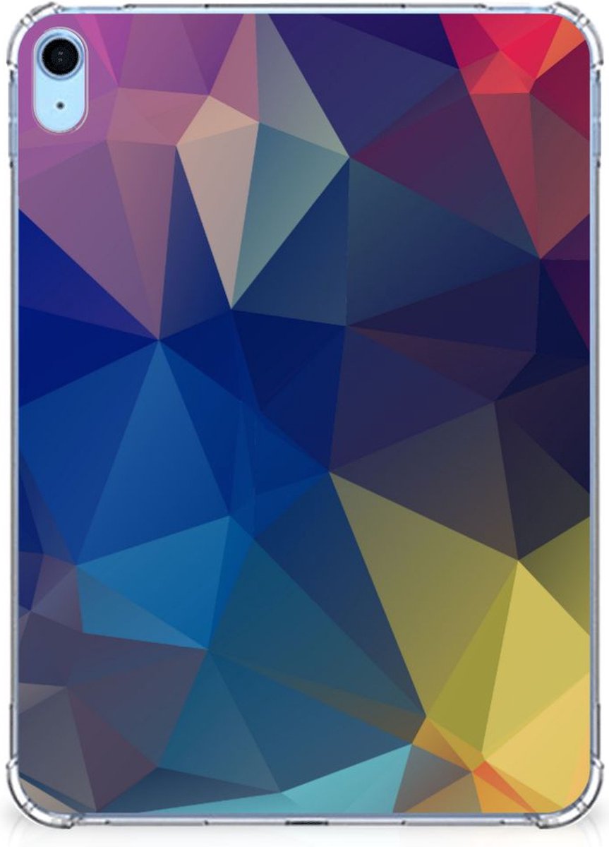 iPad (2022) 10.9 Back Cover Polygon Dark
