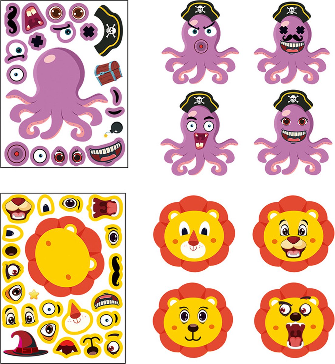 vrek spannend Kruipen Sticker Puzzel - Dieren Sticker Puzzel - Creatieve Puzzel Kinderen -  Montessori... | bol.com