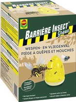 COMPO Barrière Insecte Guêpe Verte et Piège à Mouche + 125 ml de liquide d'appât