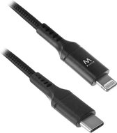 Ewent EW1378 USB-C naar Lightning-kabel 1 meter