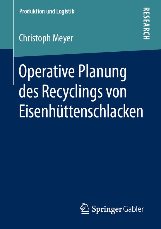 Operative Planung des Recyclings von Eisenhuettenschlacken - cover
