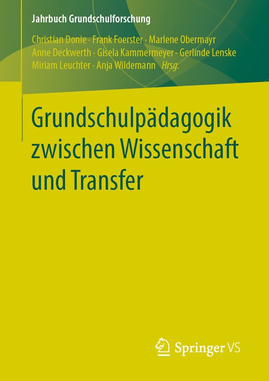 Grundschulpaedagogik zwischen Wissenschaft und Transfer - cover