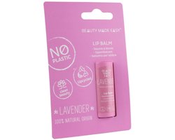 Beauty Made Easy Papertube lipbalm lavender 6 gram - Lipbalsem - Lavendel.