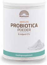 Mattisson - Probiotica Poeder - 8 Miljard CFU - 8 Verschillende Probiotica Stammen - Voedingssupplement - 125 Gram