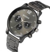 Hidzo Horloge Migeer Ø 40 mm - Zwart - Inclusief horlogedoosje