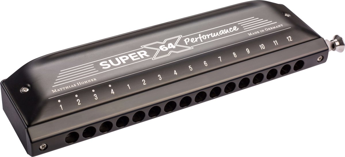 Hohner Super 64X Performance chromatische mondharmonica met etui