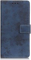 Samsung Galaxy A10 Vintage Portemonnee Hoesje Blauw
