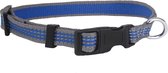 Nobleza Reflecterende hondenhalsband - Honden halsbanden - Klikhalsband hond - Halsband hond - Nylon - Blauw - Maat S - L25 t/m 40 cm