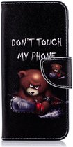 Samsung Galaxy A6 Portemonnee Hoesje met Teddy Print